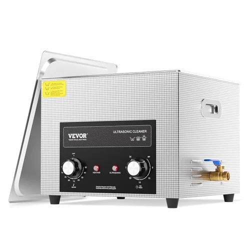 Vista 11 de VEVOR Limpiador ultrasónico de 2 litros con temporizador y cesta, máquina de cavitación sónico digital profesional, máquina de limpieza de 60 W