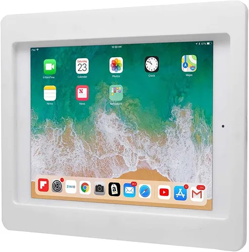 Vista 19 de Carcasa VESA acrílica antirrobo para Apple iPad mini 1/2/3 con kit de montaje en pared y cable de carga en ángulo de 90 grados