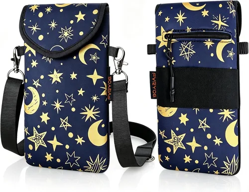 Vista 12 de Funda de neopreno para teléfono con correa cruzada y correa elástica Bear Woodland