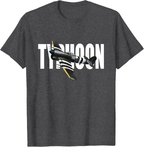 Vista 28 de RAF Hawker Typhoon WW2 Fighter Aircraft T-Shirt