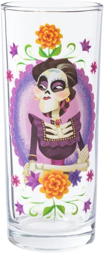 Vista 4 de Silver Buffalo Disney Pixar Coco - Juego de 4 vasos con diseño del Día de los Muertos, 10 onzas