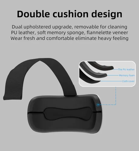 Vista 6 de Head Strap Headphone Set Compatible with Quest 2,Elite Strap for Enhanced Support and Lightweight Design, in Ear Earbuds for Quest 2 Accessories