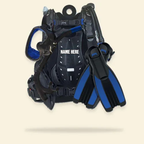 Vista 3 de Equipo de buceo - Llavero acrílico plano personalizado, llavero acrílico de buceo personalizado, llavero de acrílico de buceo personalizado, regalo