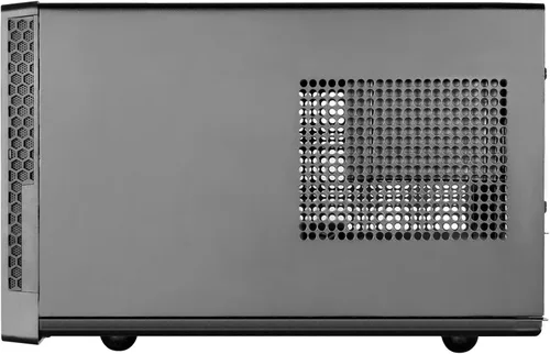 Vista 6 de SilverStone Technology Ultra Compact Mini-ITX - Carcasa para computadora con panel frontal de malla, color negro (SST-SG13B-USA)