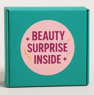 Vista 3 de Caja misteriosa de maquillaje, 6 productos de belleza de tamaño completo y viajes, lápiz labial, sombra de ojos, pinceles, paquete sorpresa