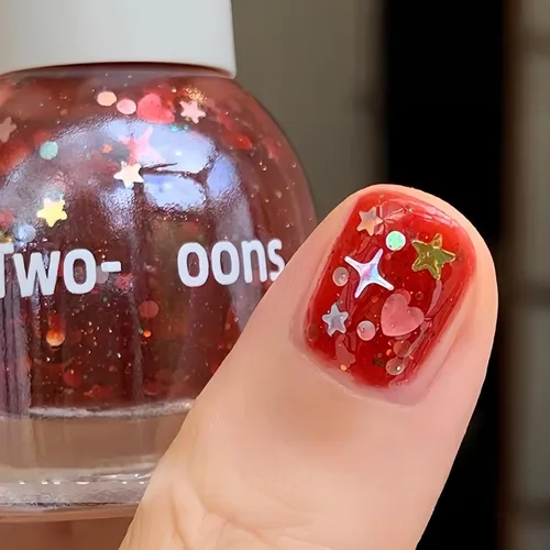 Vista 14 de Esmalte de uñas a base de agua Aurora verde brillante, esmalte de uñas con efecto cromado iridiscente, esmalte de uñas no tóxico para mujeres