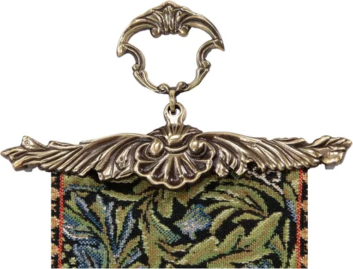 Vista 5 de C Charlotte Home Furnishings Inc William Morris Birds I Tapestry Bell Pull - 6 pulgadas x 42 pulgadas Algodón/Viscosa/Poliéster