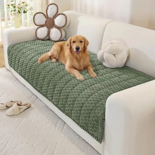 Vista 10 de OstepDecor Funda de sofá para perros, lavable, antideslizante, protector de Azul