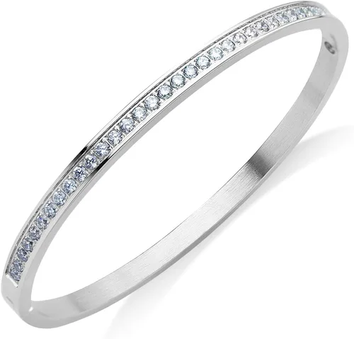 Vista 9 de 555Jewelry Pulsera de acero inoxidable para mujer