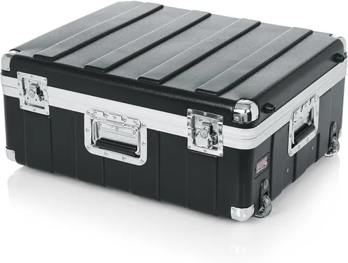 Vista 12 de Gator Cases Moldeado Pop-Up Mixer Case w/Wheels, 12U, 6.5" Profundidad (G-MIX-12 PU)