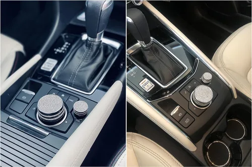 Vista 6 de Bling Media Control - Pomo de volumen brillante para Mazda 3 (2017-2018) Mazda 6 (2016-2021) Mazda CX-3 (2019-2021) Mazda CX-5 (2016-2021) Mazda