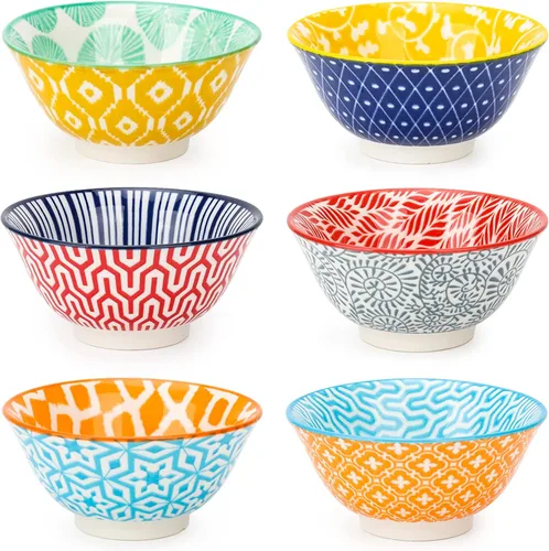Vista 13 de KitchenTour - Juego de 6 cuencos de cerámica para salsa de soja de 3 onzas, cuencos de porcelana para condimentos, ketchup, soja, barbacoa, juego