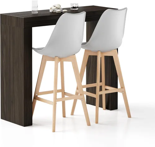 Vista 77 de Mobili Fiver Evolution - Mesa alta de bar de cocina fabricada en Italia Ahorra Espacio, Mesa de altura de mostrador montada en la pared para 1