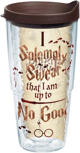 Vista 14 de Tervis Vaso aislado de doble pared de Harry Potter I Solemnly Swear hecho en Estados Unidos mantiene las bebidas frías y calientes, 16 onzas, clásico