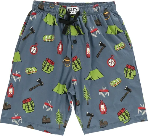 Vista 180 de Lazy One - Pantalones cortos de pijama para hombre, ropa de dormir