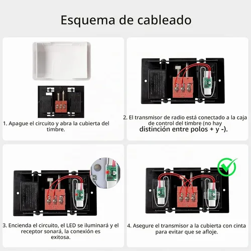 Vista 2 de Extensor de timbre inalámbrico para Google Nest Doorbell