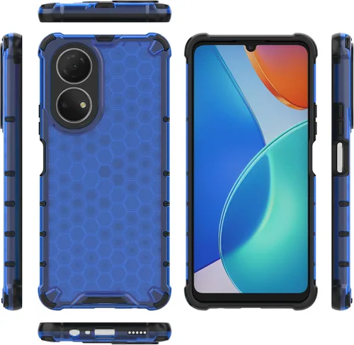 Vista 164 de Pzwoxukhov Funda compatible con Huawei Nova 3i, compatible con Huawei P Smart+ 2018 Honeycomb Anti-Drop Shock-Absorbing Case Negro