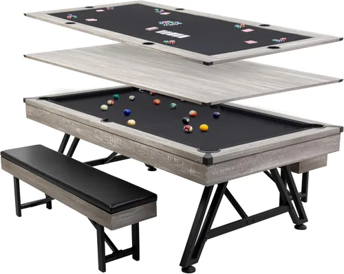 Vista 9 de American Legend Billiard Table with Rustic Wood Finish