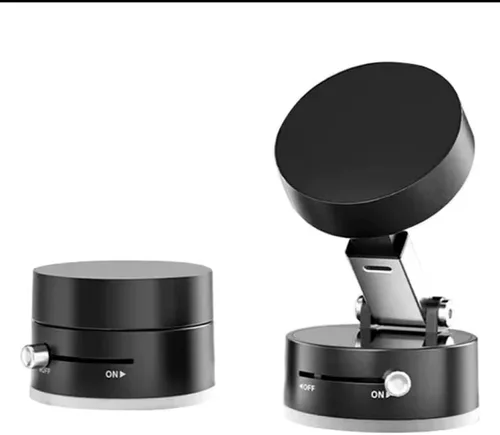 Vista 2 de Soporte de teléfono ajustable con interruptor de encendido/apagado, rotación de 360°, plegable y portátil, con soporte de teléfono multiusos