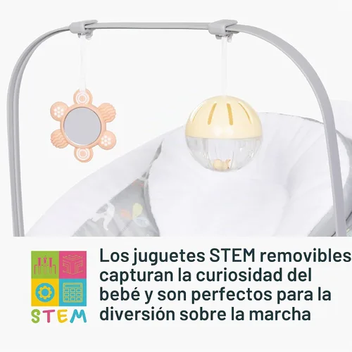 Vista 13 de Smart Steps® My First Rocker 2 Bouncer, Dos de una clase gris Dos de un tipo gris