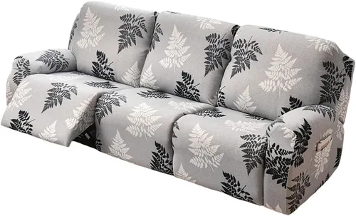 Vista 34 de Fundas elásticas para sillas reclinables, 4 piezas, fundas estampadas Lazyboy para sillón reclinable Lazyboy, funda de elastano suave para silla