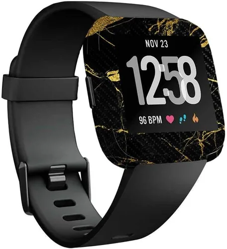 Vista 22 de MightySkins Piel de Fibra de Carbono para Fitbit Versa – Madera abstracta Protectora y duradera Acabado de fibra de carbono texturizada Fácil