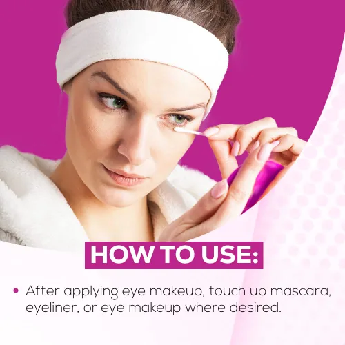 Vista 5 de Andrea Eyeq's - Correctores de maquillaje de ojos sin aceite, hisopos prehumedecidos, 50