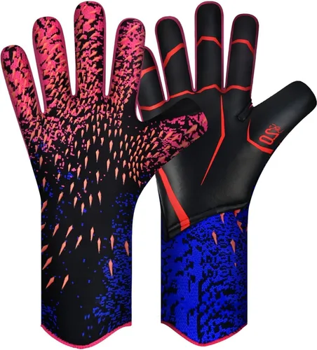 Vista 9 de Guantes de Portero de Fútbol, Guantes de Portero de Fútbol con Agarre Definitivo con Tallas 6/7/8/9/10, Agarre Fuerte, Fútbol Americano
