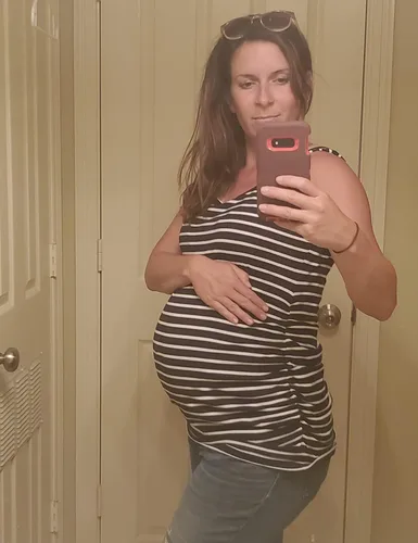Vista 2 de Camiseta sin mangas para maternidad, tallas grandes