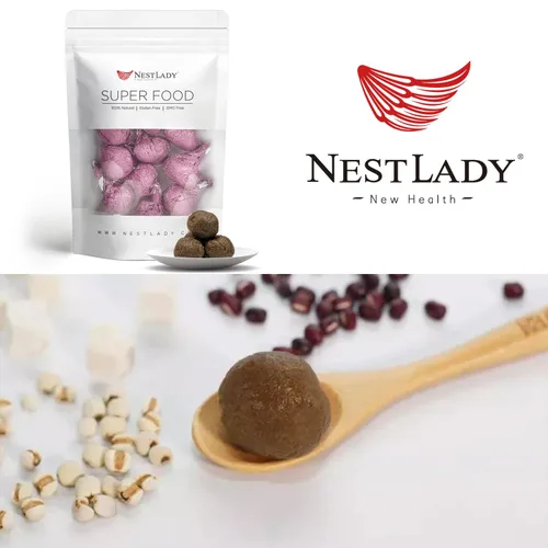 Vista 2 de NESTLADY Bolas de espino Bianren hechas a mano de frijol rojo
