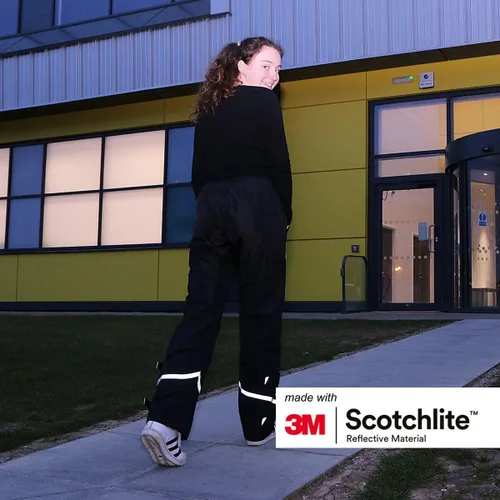 Vista 5 de Salzmann 3M Pantalones de lluvia reflectantes Pantalones de senderismo impermeables Fabricado con 3M Scotchlite