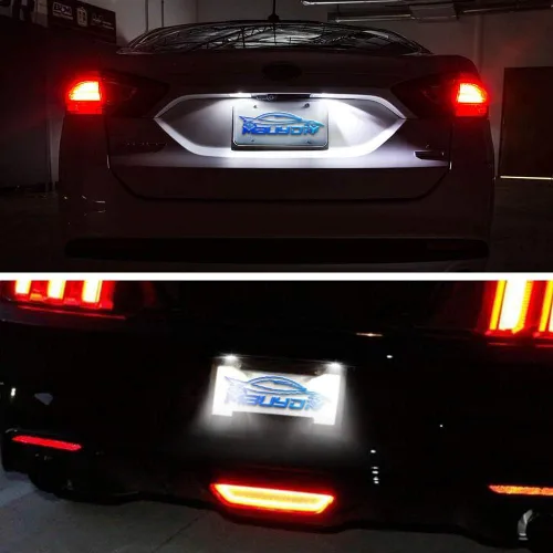 Vista 5 de Conjunto de Lámparas LED para Matrícula Compatible con Mustang Fusion Taurus Flex Focus Lincoln MKS MKT MKX MKZ Mercury Sable Milan 6000K Blanco
