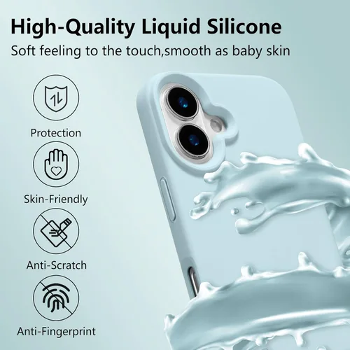 Vista 269 de Funda magnética de silicona para iPhone 13 Pro, color blanco antiguo [Compatible con Magsafe] [Forro de microfibra suave antiarañazos], funda