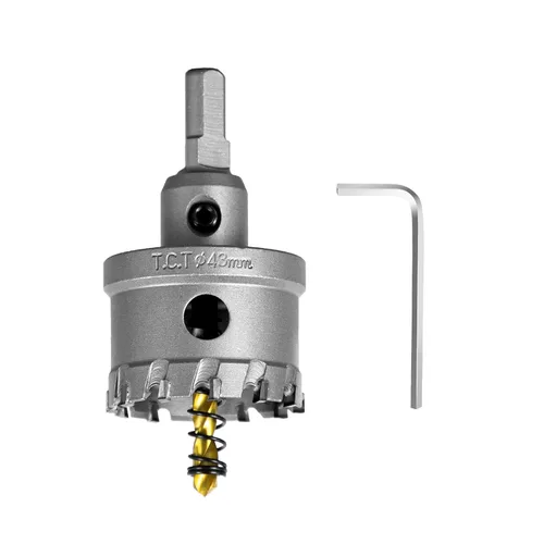 Vista 11 de SALI Kit de sierra perforadora TCT de 1 pulgada (1.024 in) con punta de carburo de tungsteno con broca piloto chapada en titanio para metal, acero