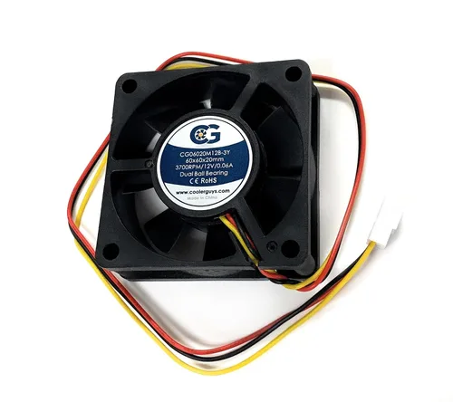 Vista 10 de Coolerguys Rodamiento de bolas 12v 3pin ventilador (alta velocidad, 3.150x0.984 in)