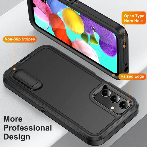 Vista 4 de IDweel Funda rígida para Samsung Galaxy A15 5G de 6.5 pulgadas, resistente a los golpes, antiarañazos, ajuste delgado, ligera, duradera, con función