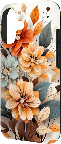 Vista 2 de Cute Fall Flower Sublimation Clipart Autumn Leaves Case for iPhone 17