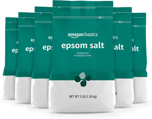 Vista 6 de Amazon Basics Ayuda para remojar sal de Epsom, aroma a eucalipto, 3 libras