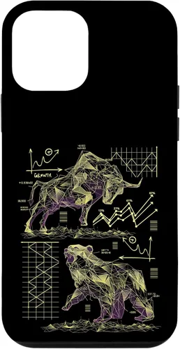 Vista 16 de Shareholder Stock Market Bull vs Bear Stock Trader Case for iPhone 17