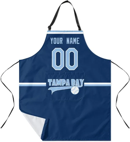 Vista 34 de ANTKING Custom Apron with Pocket Custom Any Name and Any Number Gifts for Dad Men Fans