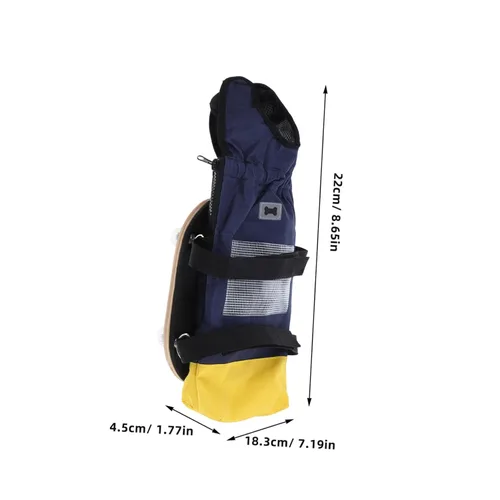 Vista 2 de Garneck Silla de ruedas PET para perros discapacitados, patinete ajustable para pasear perros con bolsa de remolque para patas traseras, carrito
