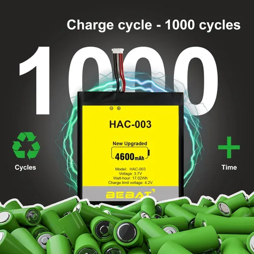 Vista 3 de HAC-003 Battery,4600mAh Replacement Battery for Switch 2017 Game Console HAC-001 HAC-A-BPHAT-C0 HAC-S-JP with Repair Tool Kit