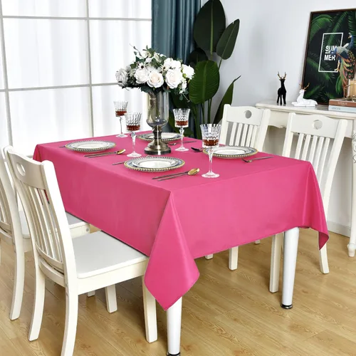 Vista 10 de Mantel Cuadrado Verde Manzana Impermeable Resistente a las Manchas Sin Arrugas Mantel de Mesa de Poliéster 210GSM Limpiable Cubierta de Mesa