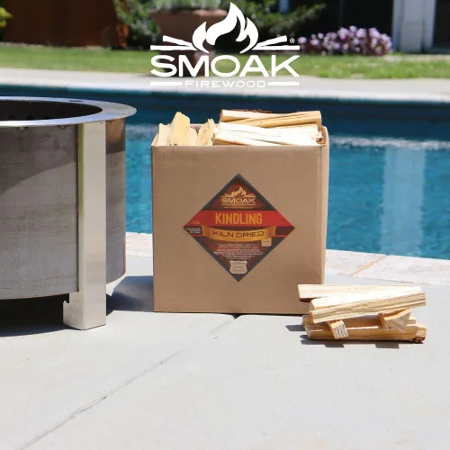 Vista 3 de Smoak Firewood - Leña Premium Certificada USDA Secada al Horno, Madera Dura Mezclada - Corte Grueso (20.32 cm de Piezas) 8-10 kg
