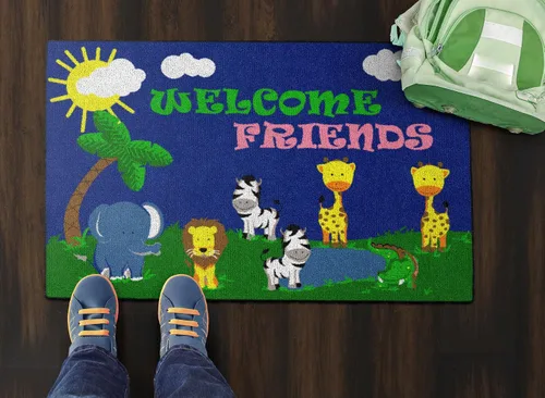 Vista 2 de Flagship Carpets Alfombra antideslizante para niños y bebés para aprendizaje en casa o aula, sala de juegos o dormitorio de niños, 2 x 3 pies