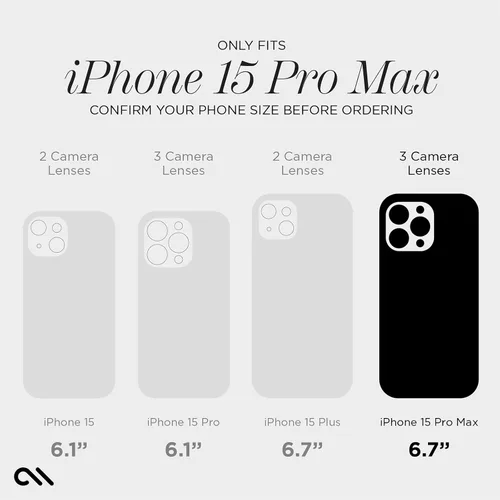 Vista 2 de Case-Mate Funda para iPhone 15 Pro Max para mujer, compatible con MagSafe, protección contra caídas de 12 pies, funda magnética de 6.7 pulgadas