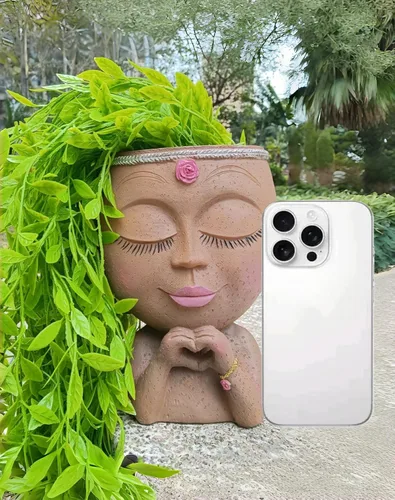 Vista 7 de Macetas para suculentas, macetero con cabeza para plantas de interior, macetas para plantas de interior, macetas para suculentas