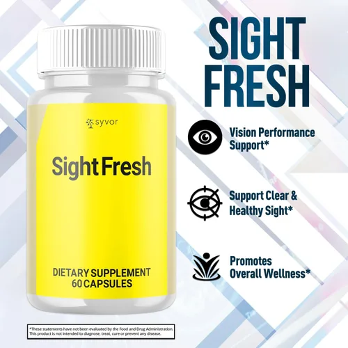 Vista 4 de Sight Fresh - Cápsulas Sight Fresh Advanced Vision Support Puills - Cápsula natural SightFresh que apoya la salud y el bienestar de los ojos