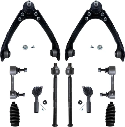Vista 459 de Detroit Axle - Kit de suspensión frontal de 10 piezas para Dodge Avenger 2008-2014, Chrysler Sebring 2007-2010, 2 brazos de control inferiores, 2