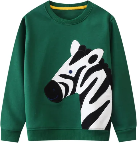Vista 2 de Bumeex Sudaderas con cuello redondo para niños de 2 a 7 años